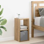 vidaXL Table de chevet 2 pc Chêne artisanal 25 5 x 22 x 49 5 cm