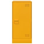 vidaXL Buffet jaune moutarde 34 5x39x73 cm acier