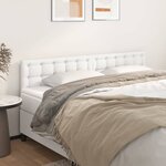 vidaXL Têtes de lit 2 Pièces Blanc 80x5x78/88 cm Similicuir