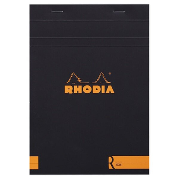 Bloc-Notes Agrafé « le R » N°16 Noir - A5 - 70 Feuilles Détachables