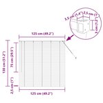 vidaXL Store de Fenêtre avec des rideaux Autre Noir 80 x 130 cm Aluminium