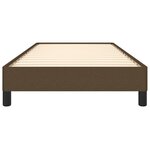 vidaXL Cadre de lit Marron foncé 90x200 cm Tissu