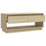 vidaXL Meuble TV Chêne sonoma 102x41x44 cm Aggloméré