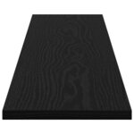 vidaXL Étagère à livres 4 Pièces Noir 100 x 20 x 1.5 cm Bois d'ingénierie