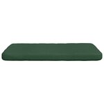 vidaXL Coussins de siège 4 Pièces Vert foncé 40 x 40 x 3 cm