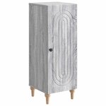 vidaXL Buffet Sonoma gris 33 x 34 5 x 90 cm Bois d'ingénierie