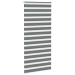 vidaXL Store zèbre gris foncé largeur du tissu 90 9 cm polyester