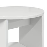 vidaXL Meuble d'appoint Blanc Brillant 40 x 40 x 100 cm