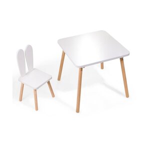 Ensemble évolutif enfant table et chaise oreilles