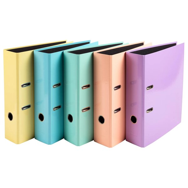 Classeur À Levier Aquarel Prem'touch Dos 80mm - A4 - Couleurs Assorties - X 10 - Exacompta