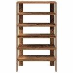 vidaXL Étagère à chaussures vieux bois 61x32x105 cm bois d'ingénierie