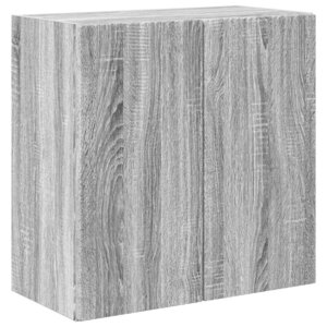 vidaXL Meuble TV mural Gris Sonoma 59 5 x 31 x 60 cm Bois d'ingénierie