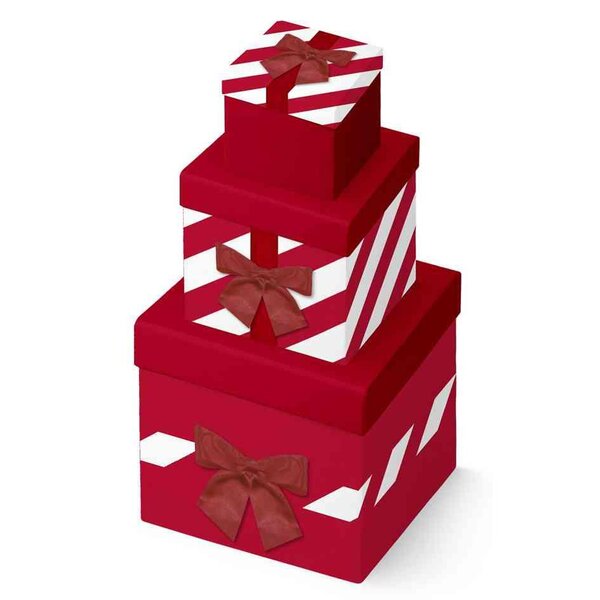 Set de boîtes cadeaux 'Cadeau'  3 pièces x 12 CLAIREFONTAINE