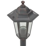 vidaXL Lampe de jardin à piquet 6 Pièces E27 110 cm Aluminium Bronze