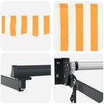vidaXL Auvent rétractable électrique 3 5 x 2 m