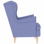 vidaXL Fauteuil bleu jean 74x84x100 cm tissu