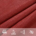 vidaXL Voile d'ombrage 160 g/m² Rouge 5x7 m PEHD