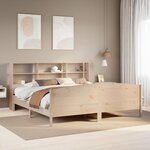 vidaXL Lit bibliothèque sans matelas 180x200 cm bois massif de pin