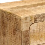 vidaXL Table de chevet 40x32x46 cm bois de manguier massif brut