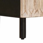 vidaXL Buffet avec stockage Finition Lavage Blanc 60 x 33 x 75 cm