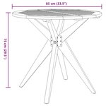 vidaXL Ensemble à manger de jardin 5 Pièces Bois d'acacia solide