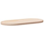 vidaXL Plateau de table 60x30x2 5 cm Bois massif Pin Ovale