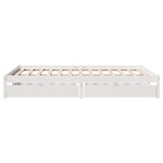 vidaXL Cadre de lit sans matelas blanc 160x200 cm bois de pin massif