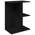 vidaXL Tables de chevet 2 Pièces chêne noir 46 5x29x61 cm bois ingénierie