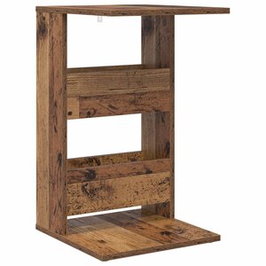 vidaXL Table d'appoint Bois ancien 40 x 35 x 60 5 cm Bois d'ingénierie