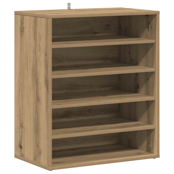 vidaXL Armoire à chaussures chêne artisanal bois d'ingénierie