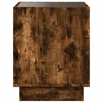vidaXL Table basse avec LED Infinity chêne fumé 50x50x50 cm