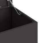 vidaXL Boîte de Rangement Extérieure Noir 100 x 50.5 x 50 cm