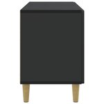vidaXL Meuble TV Noir 99 x 34 5 x 50 cm Bois d'ingénierie