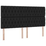 vidaXL Lit de Rangement Noir 180 x 200 cm Cuir synthétique