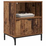 vidaXL Table de chevet Bois ancien 49 x 36 x 61 cm Bois d'ingénierie