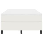 vidaXL Lit à ressort avec matelas - Crème petit double en tissu corduroy