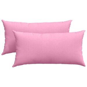 vidaXL Coussins de canapé 2 Pièces Rose 80 x 40 cm tissu