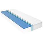 vidaXL Matelas 180x200 cm Mousse à mémoire de forme Visco 18 cm