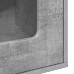 vidaXL Maison pour chat Béton 53 x 52 x 62 cm Bois d'ingénierie