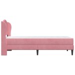 vidaXL Cadre de lit avec tête de lit Rose 90 x 190 cm Velours