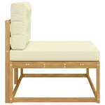 vidaXL Canapé d'extérieur en bout Blanc 115 x 83 x 73 cm Polyester