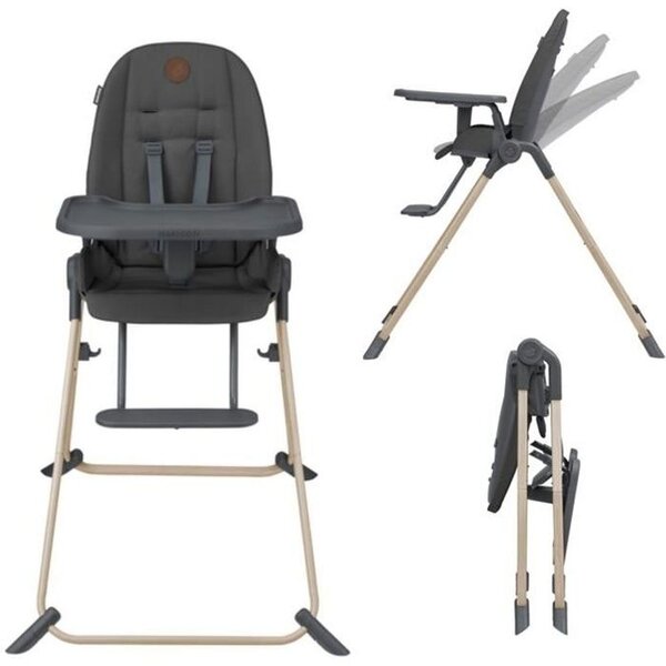 Chaise haute bébé  ultra compacte  légère  de la naissance à 3 ans  Beyond Graphite Eco