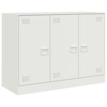 vidaXL Buffet blanc 99x39x73 cm acier