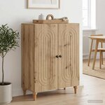 vidaXL Buffet Chêne artisanal 66 x 34 5 x 90 cm Bois d'ingénierie