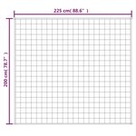 vidaXL Couverture lestée Crème clair 200x225 cm 9 kg Tissu