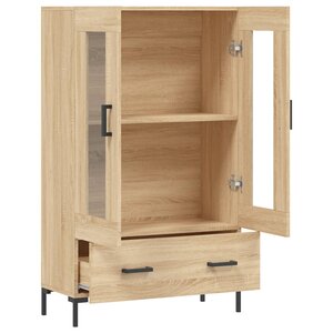 vidaXL Buffet haut chêne sonoma 69 5x31x115 cm bois d'ingénierie