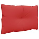 vidaXL Coussins de palette lot de 2 rouge tissu