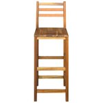 vidaXL Tabourets de bar lot de 2 bois d'acacia massif