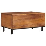 vidaXL Table basse Marron 80 x 54 x 40 cm Bois de mangue massif
