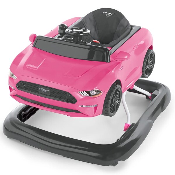 Bright starts trotteur bébé 3 en 1 ford mustang rose
